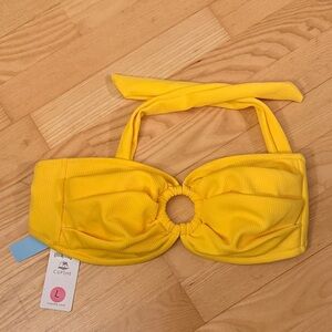 Cupshe Sunny Yellow Bandeau Bikini Top